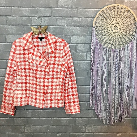 ann taylor red blazer